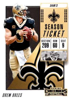 Drew Brees New Orleans Saints 2018 Panini Contenders NFL #33